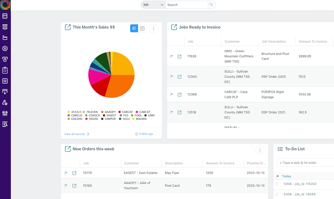 screenshot of ePS Pace